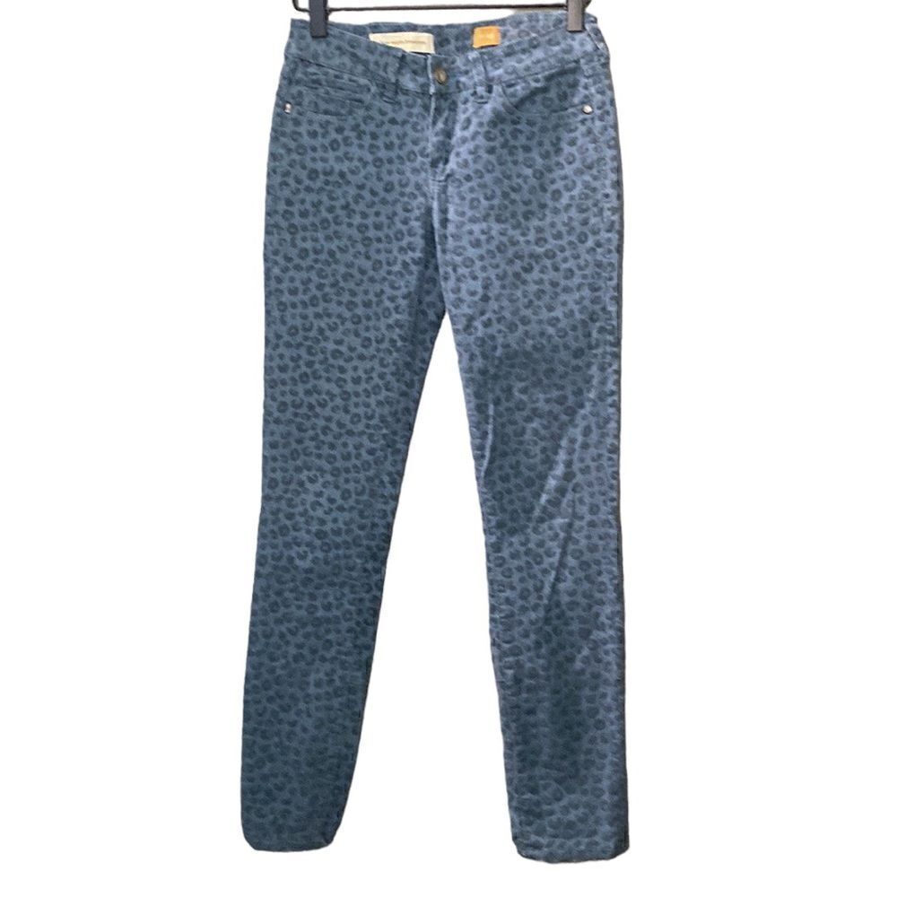 Anthropologie Pilcro and the Letterpress Leopard Print Skinny Jeans Stretch